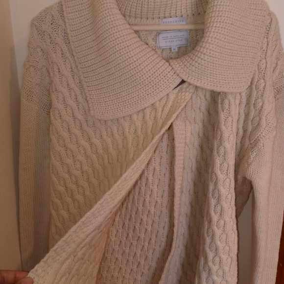 100%Wool Peregrine Womens sweater.Made In England.Cottage Core. Grandma chic - Picture 3 of 4